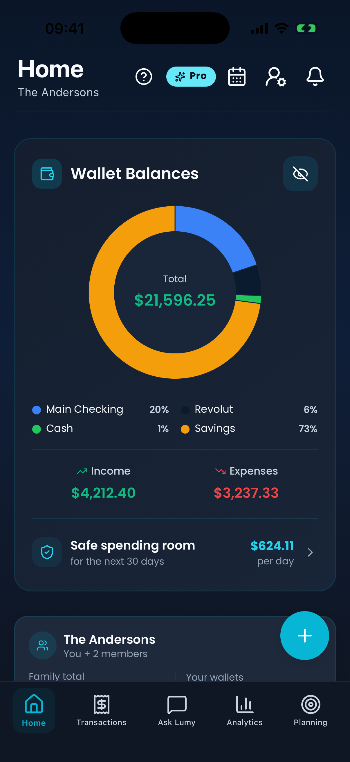 Your financial picture, at a glance