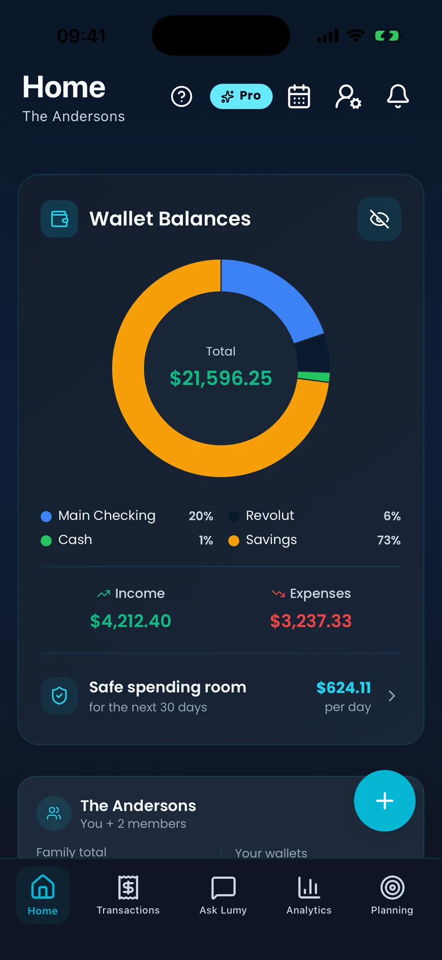 Your financial picture, at a glance